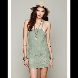 Free People MILITARY UTILITY DRESS PLATOON WASH